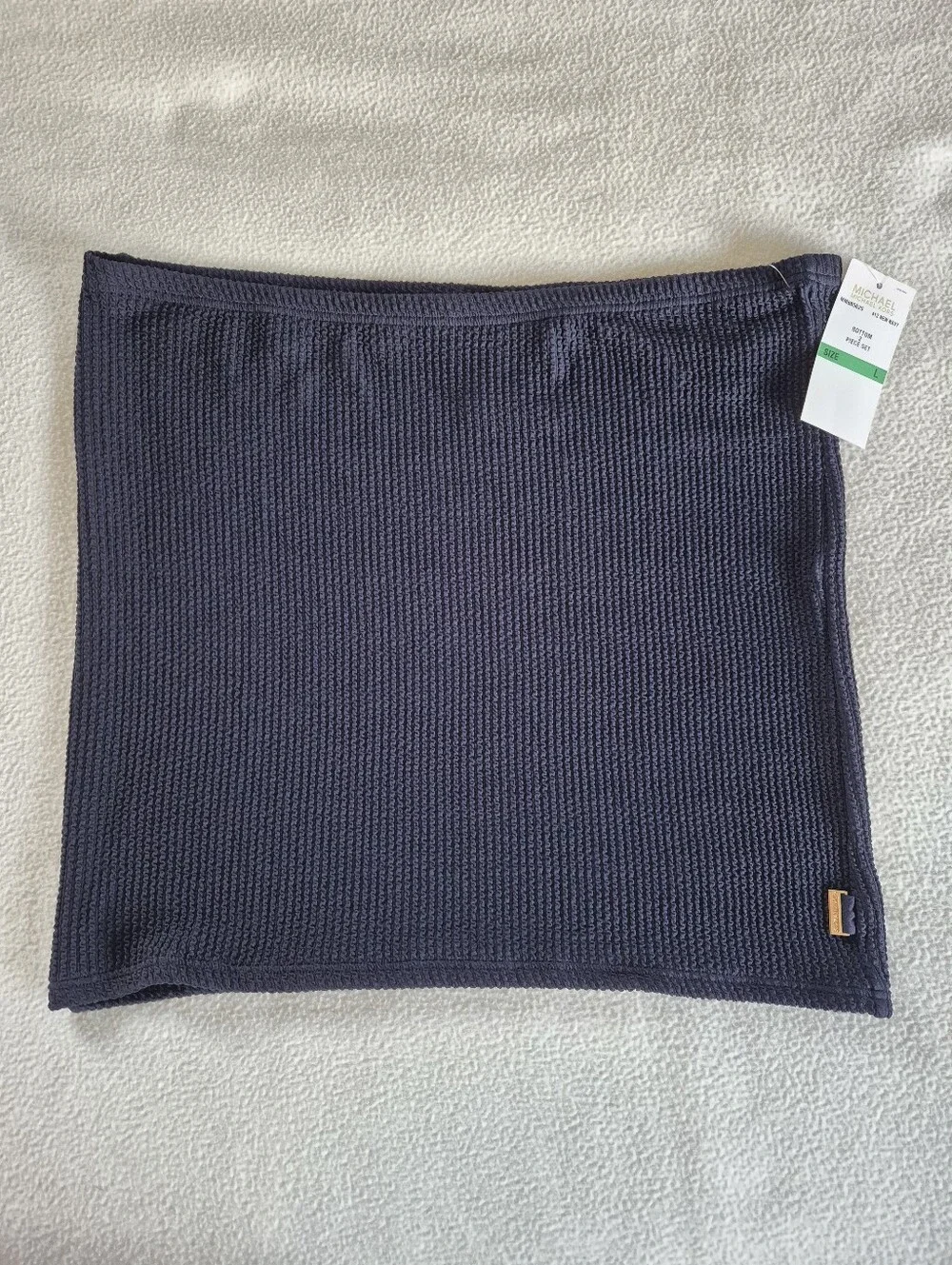 Michael Kors Navy Textured  Mini Skirt, size L (Bottom Piece from 2 -Piece Set)